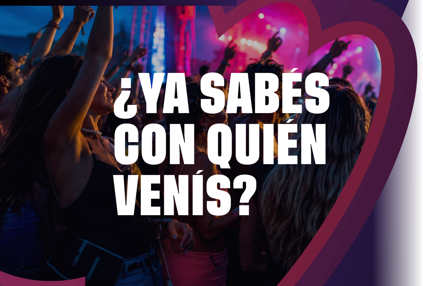 Público en un show. ¿Ya sabés con quién venís?